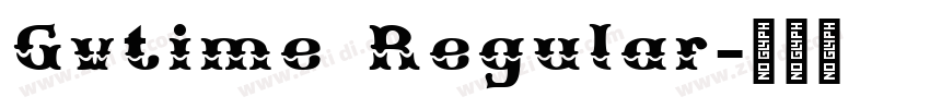 Gvtime Regular字体转换 Gvtime Regular字体转换